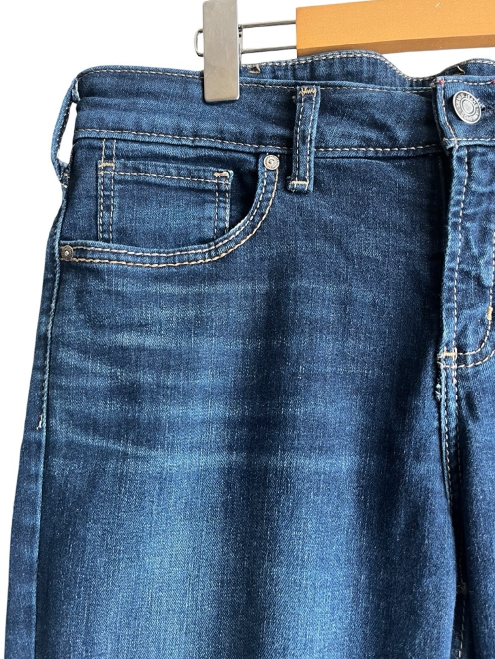 Silver Jeans Suki Straight Mid Rise Dark Wash Curvy Fit Jeans W34 L33 - Picture 5 of 14